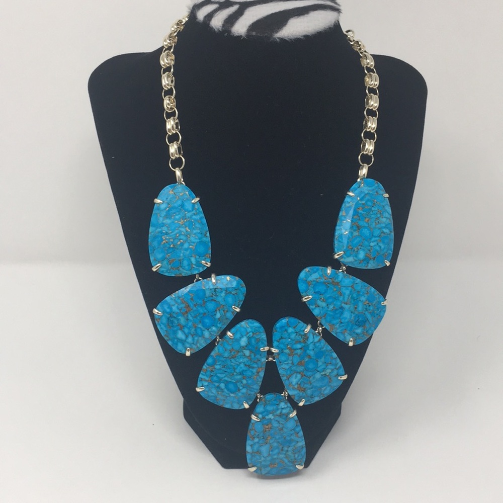 Kendra Scott Harlow Necklace NWOT Gold Bronze VND